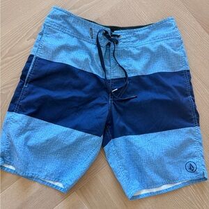 Volcom Men's Two-Tone Blue Board Shorts